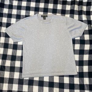 Sparkly silver T-shirt